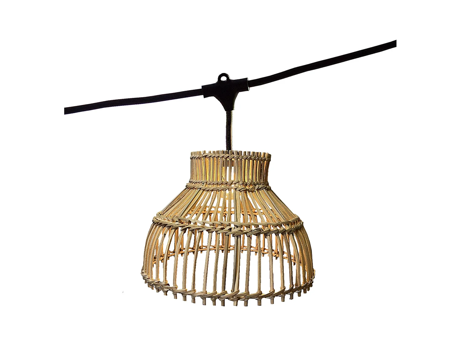 Guirlande lumineuse AMELIA Marron Rotin 6m