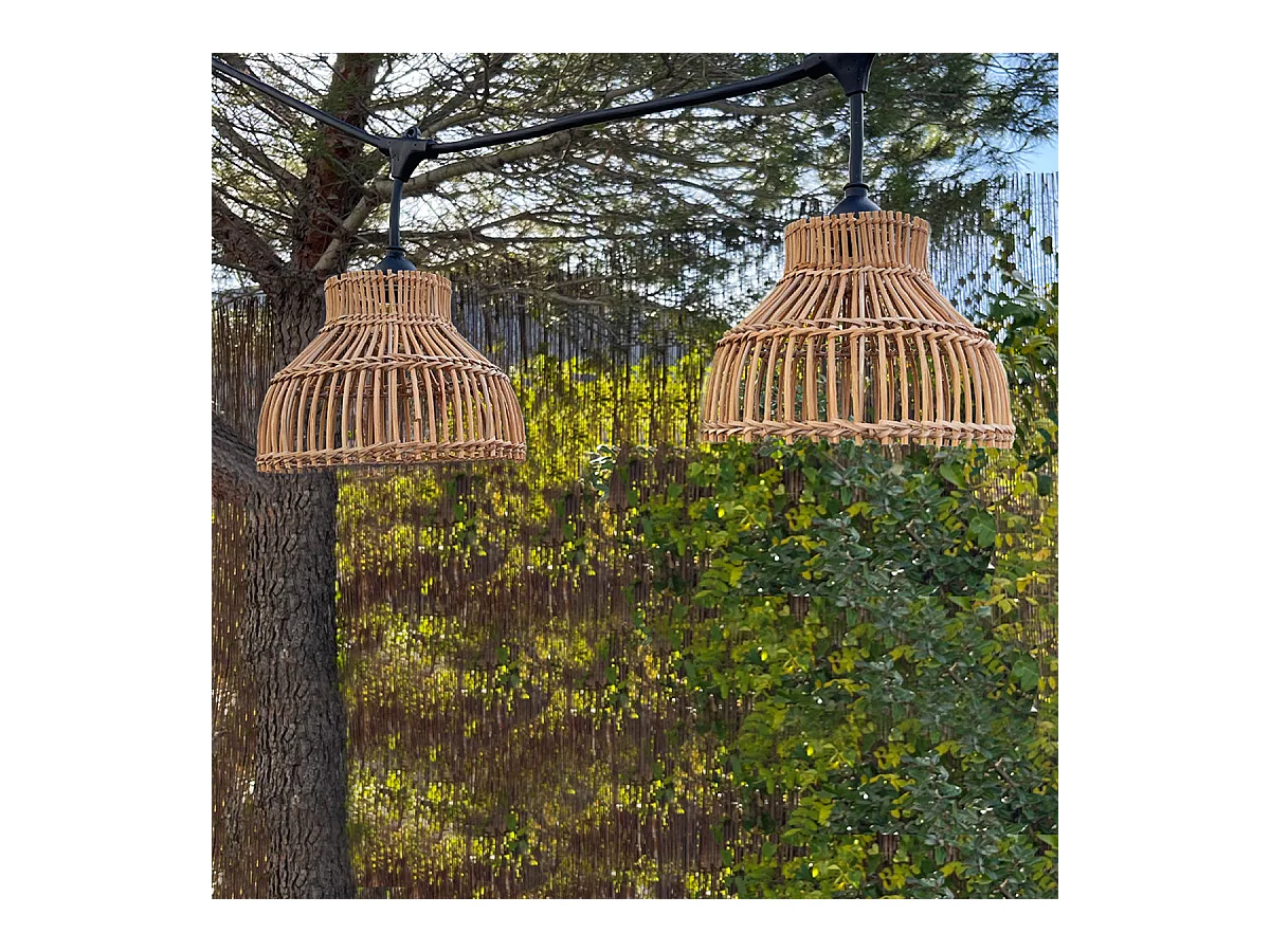 Guirlande lumineuse AMELIA Marron Rotin 6m