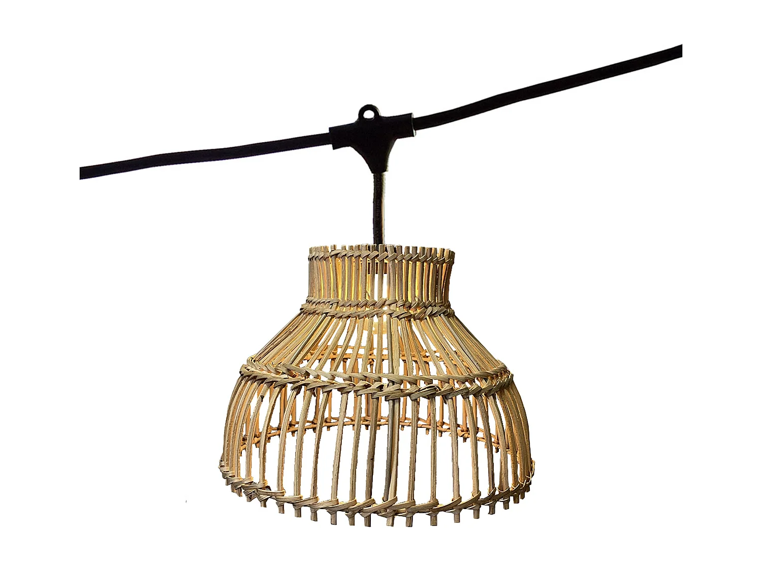 Guirlande lumineuse AMELIA Marron Rotin 6m