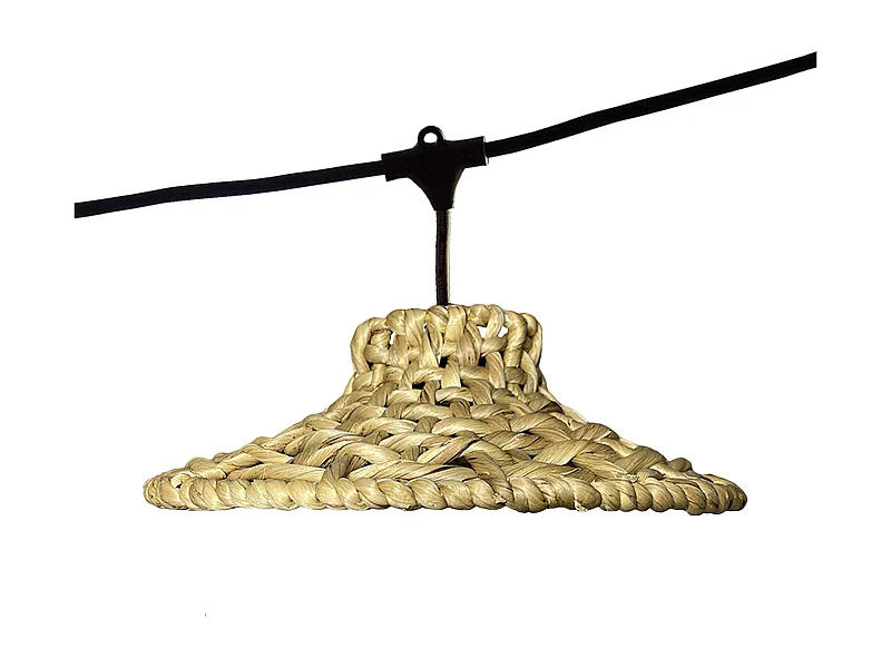Guirlande lumineuse MOOREA Beige Jonc de mer 6m