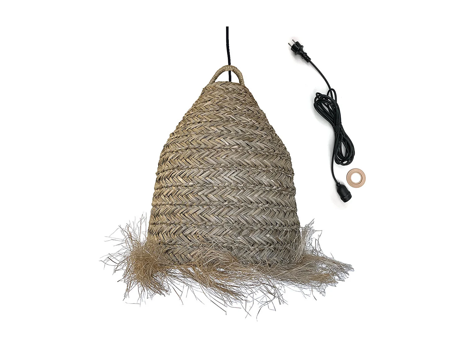 Suspension d'extérieur avec câble ANAFI Beige Fibre naturelle 5m