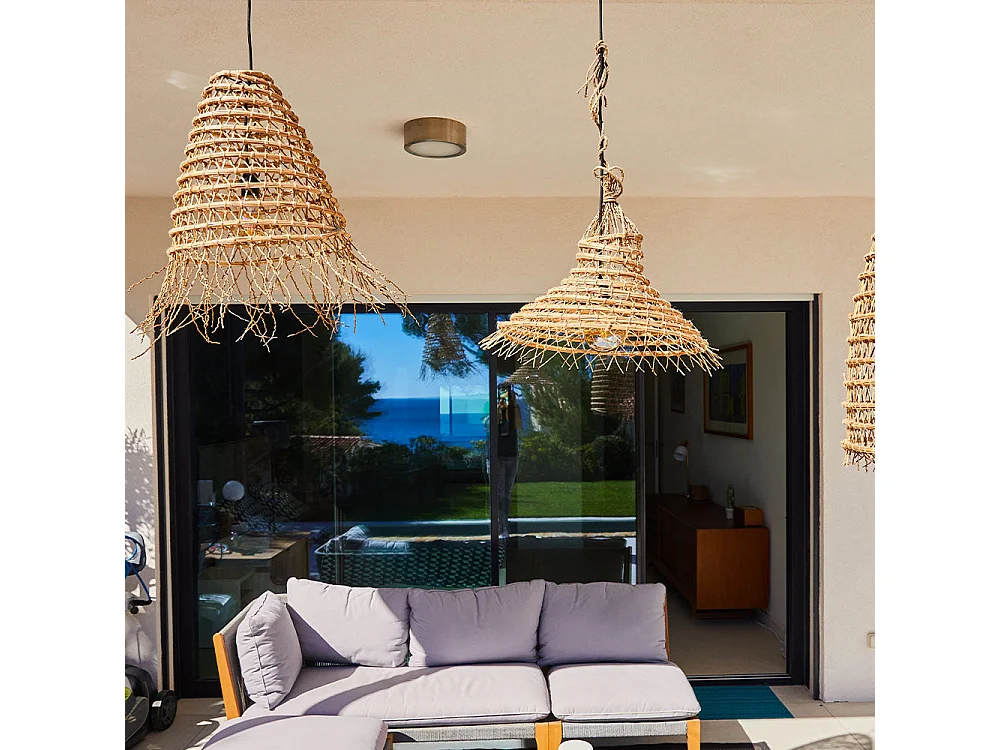 Suspension extérieur GAIA Beige Fibre naturelle D60CM