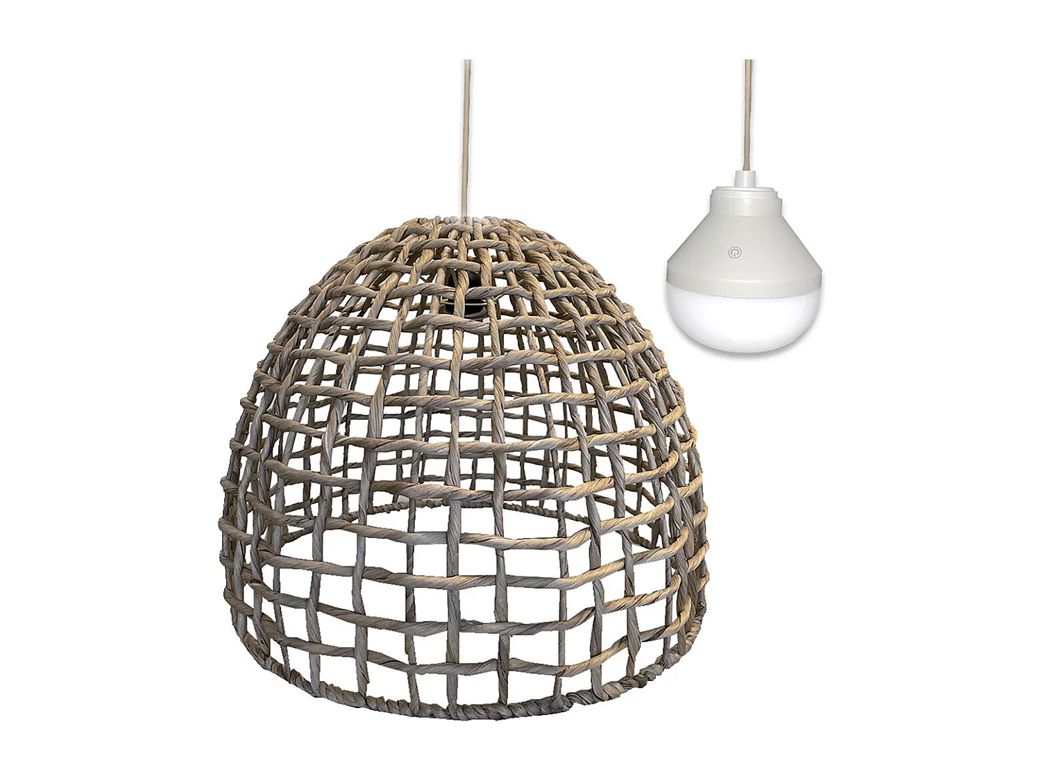Suspension nomade AMADEO Beige Jonc de mer D50CM