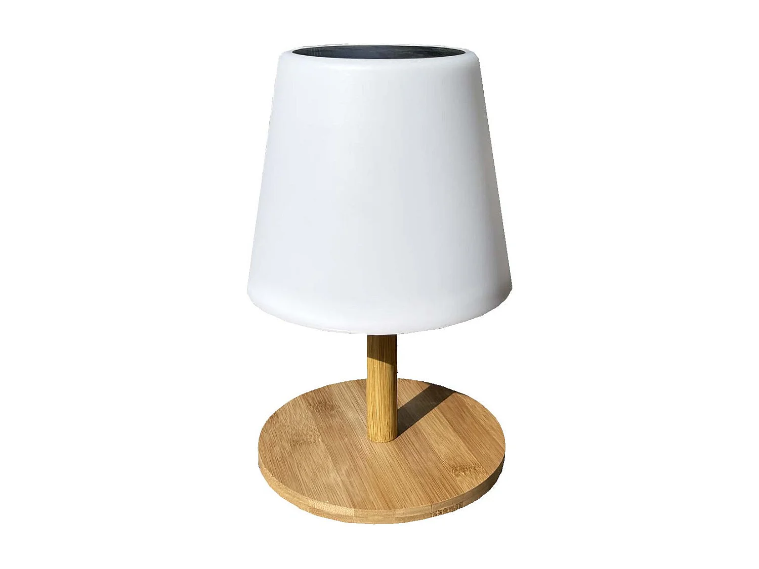 Lampe de table solaire STANDY MINI WOOD SOLAR H25cm