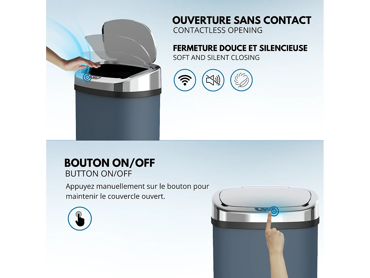 Automatische keukenafvalbak 58L MAJESTIC