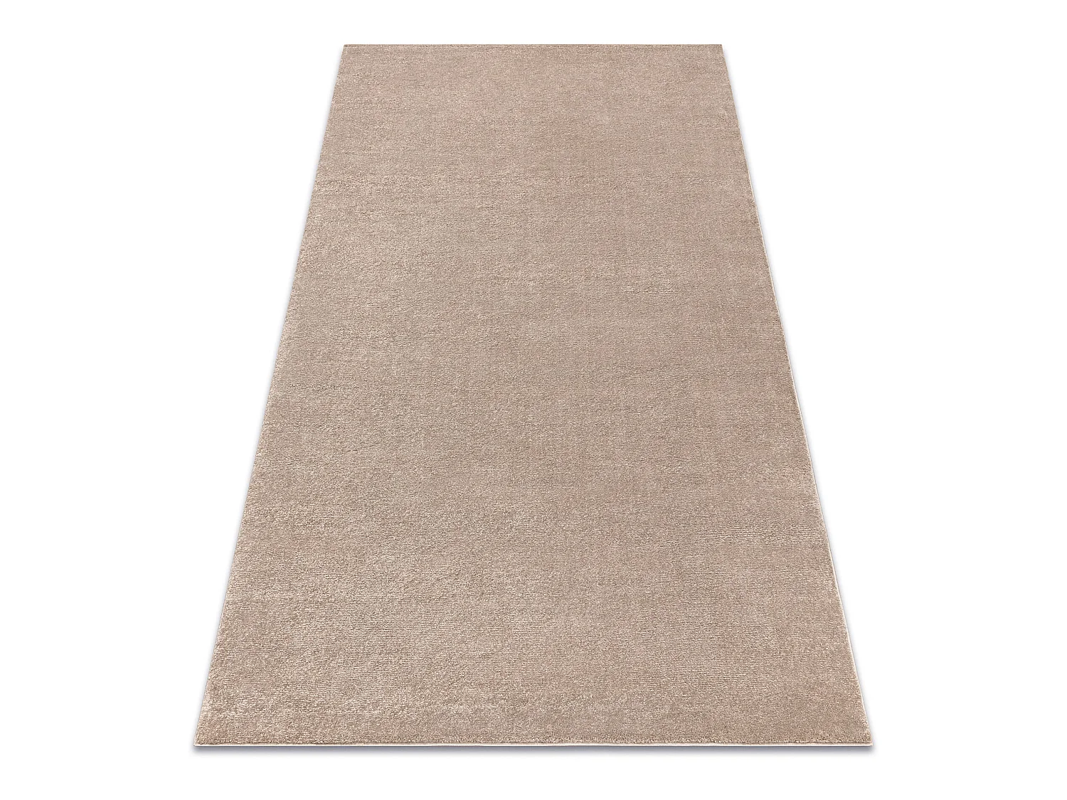 Tapijt SOFTY uniform, enkele kleur beige  80x150 cm