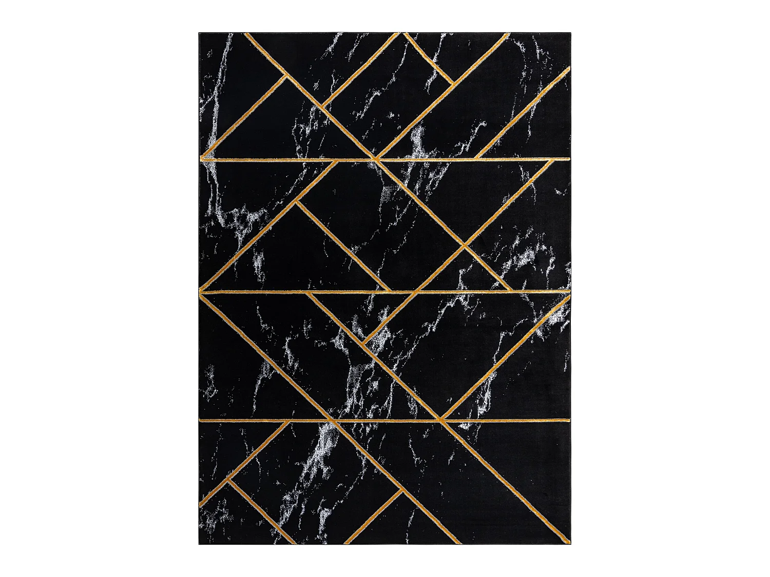 Tapijt EMERALD exclusief 2000 glamour, stijlvol geometrisch, marmer zw 140x190 cm