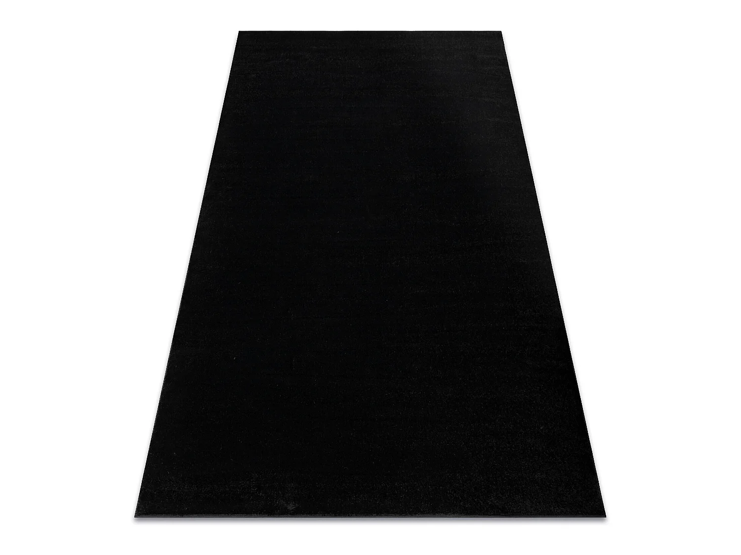 Tapijt SOFTY uniform, enkele kleur zwart 140x190 cm