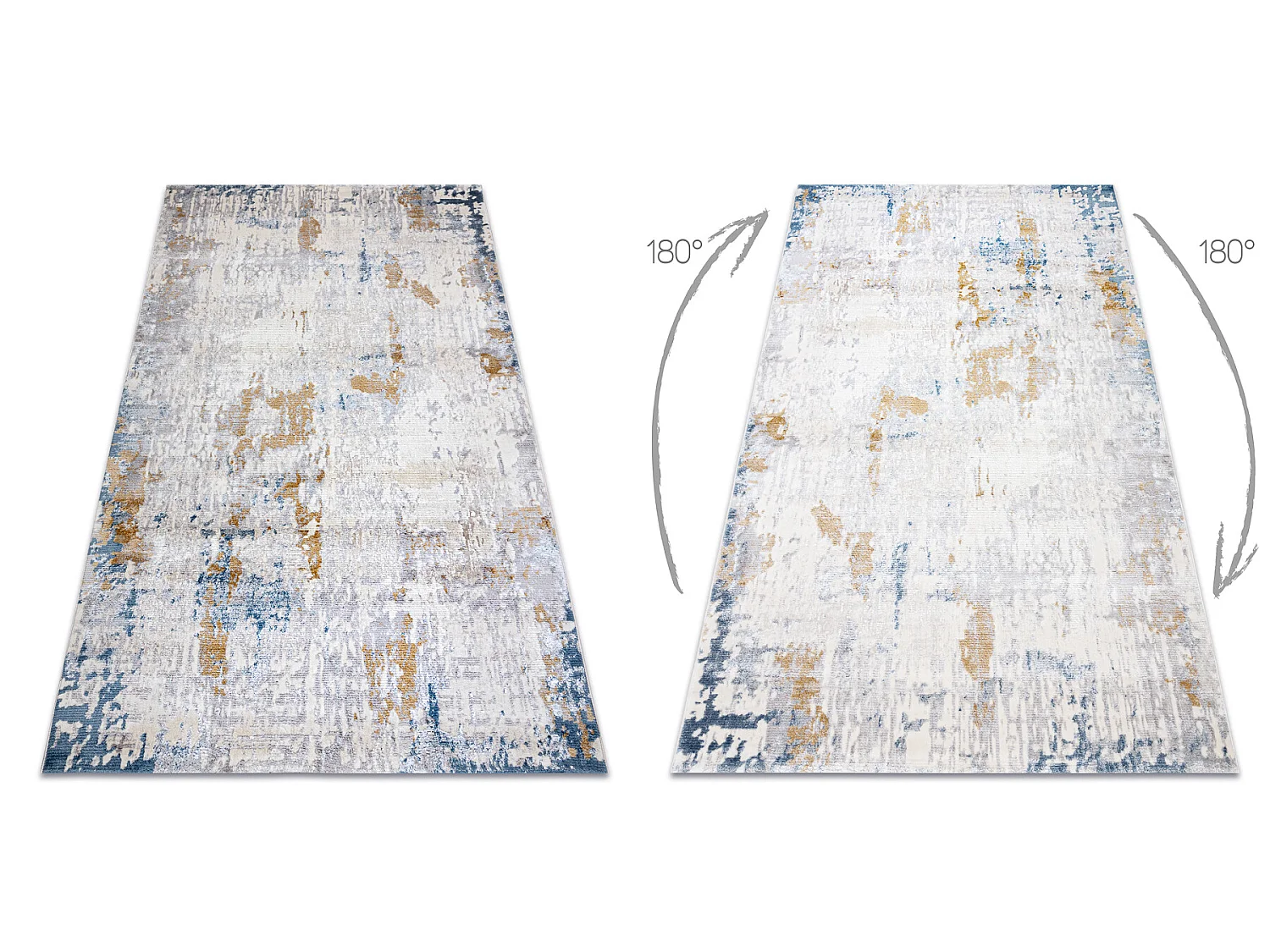 Tapis ACRYLIQUE ELITRA 6656 Abstraction vintage gris / ivoire  160x230 cm