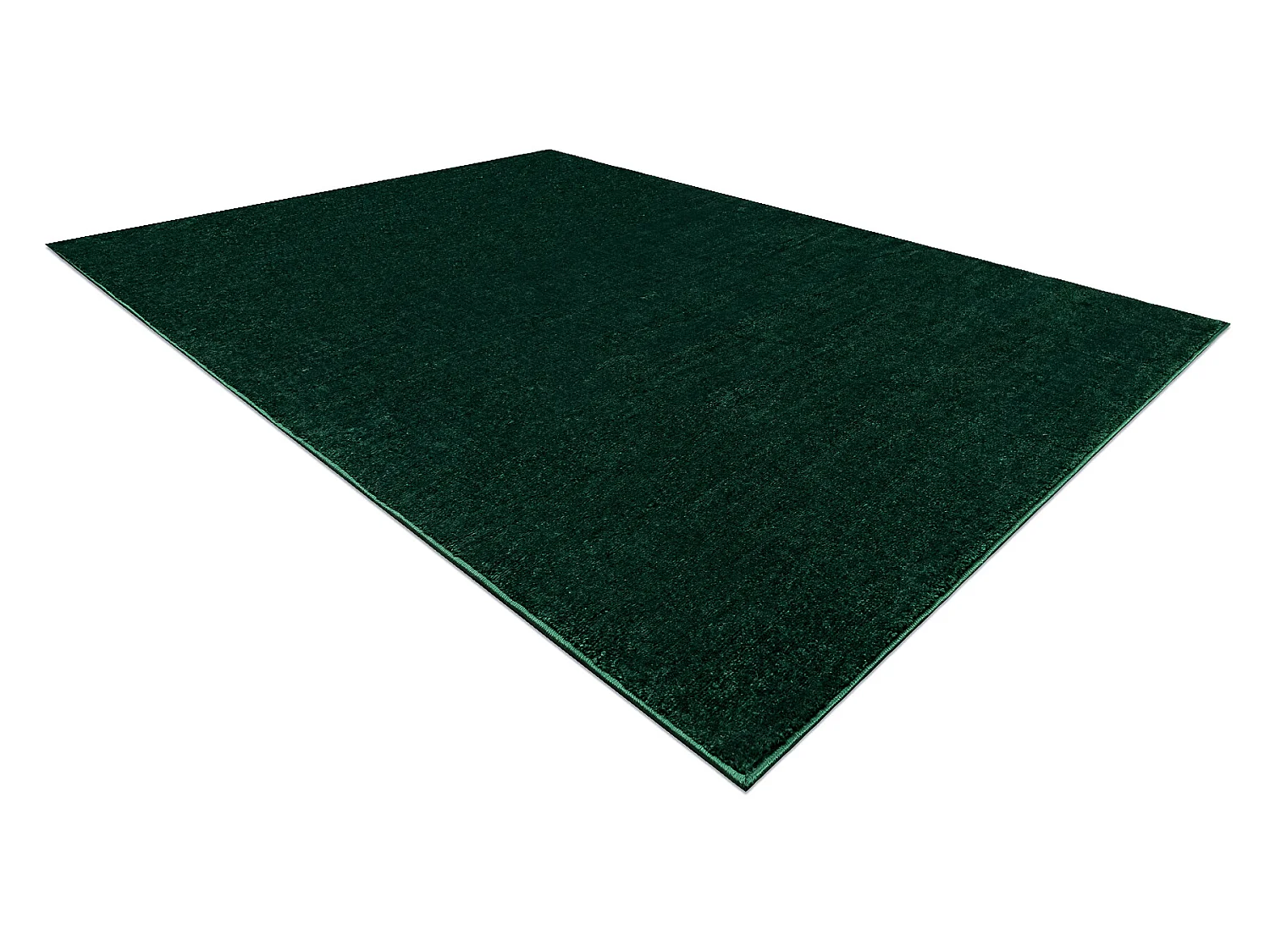 Teppich SOFTY glatt, einfarbig forest grün  200x290 cm