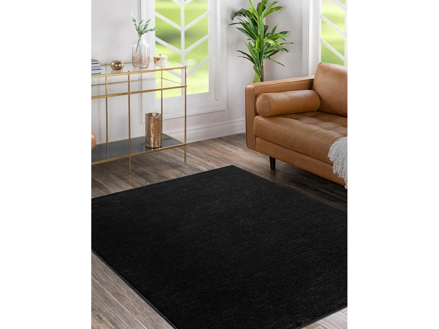 Tapete SOFTY Uma cor preto 240x330 cm