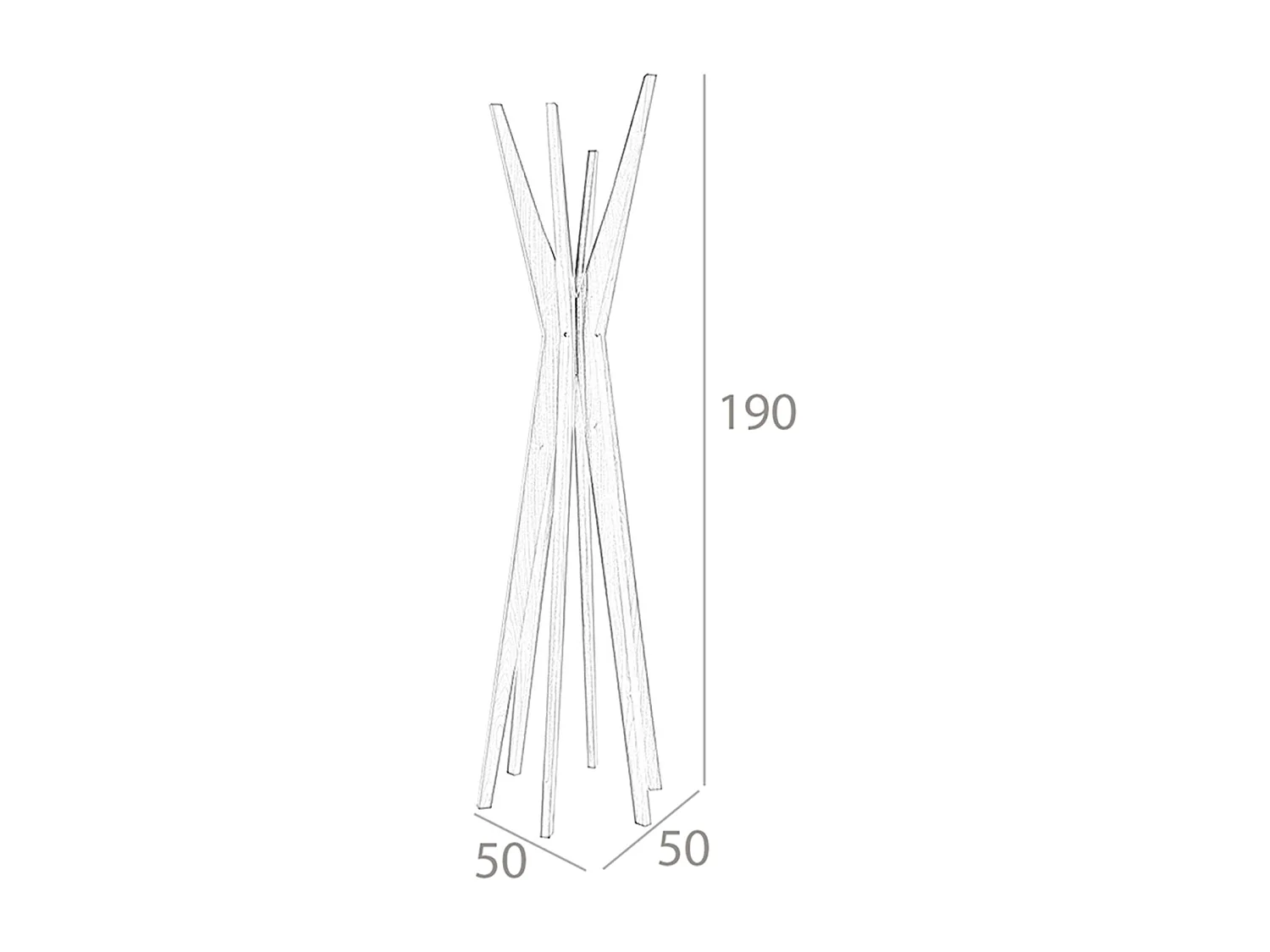 Perchero madera nogal 3238 ANGEL CERDA