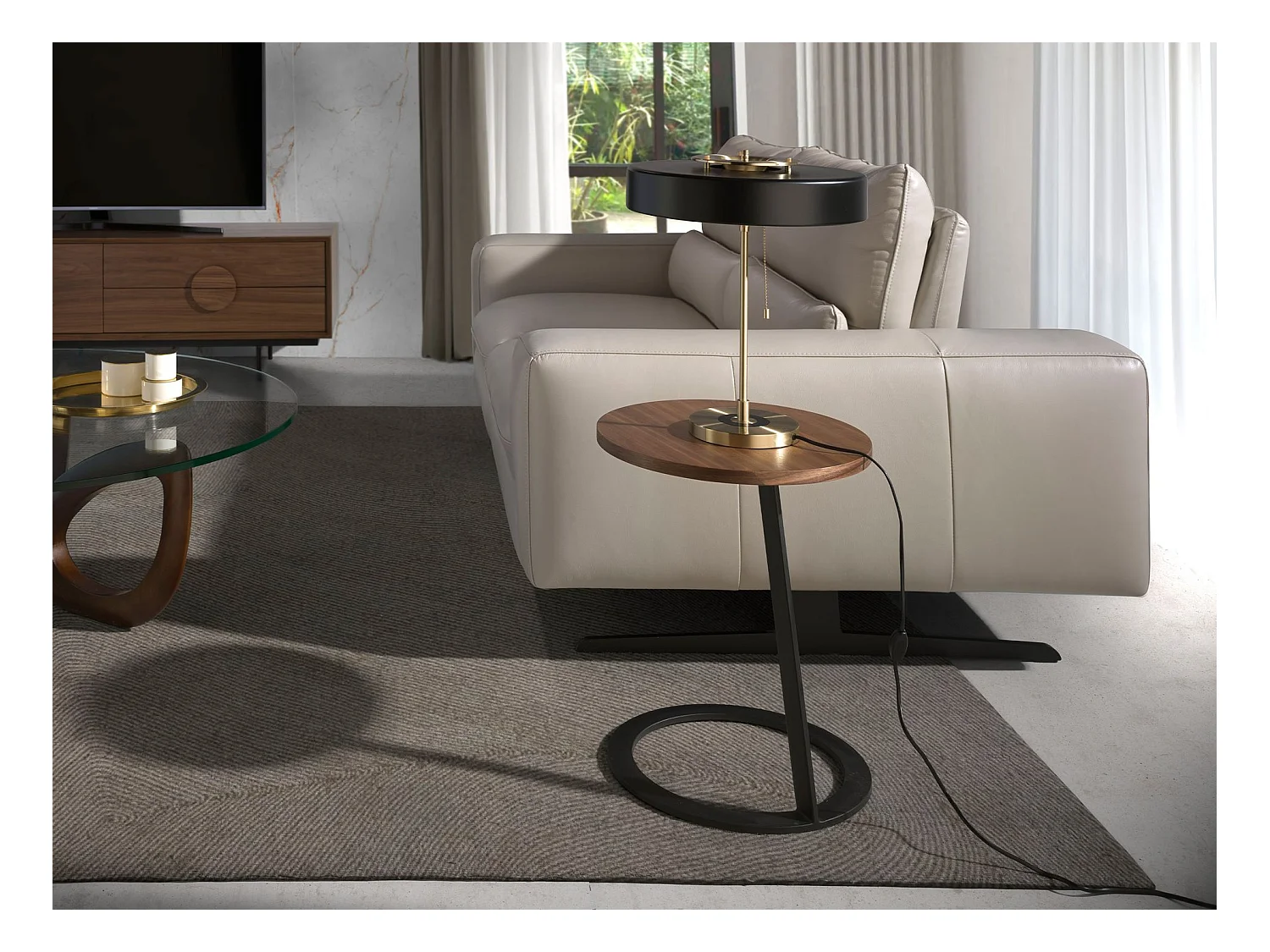 Lampe de bureau en aluminium doré et aluminium noir 8061 ANGEL CERDA