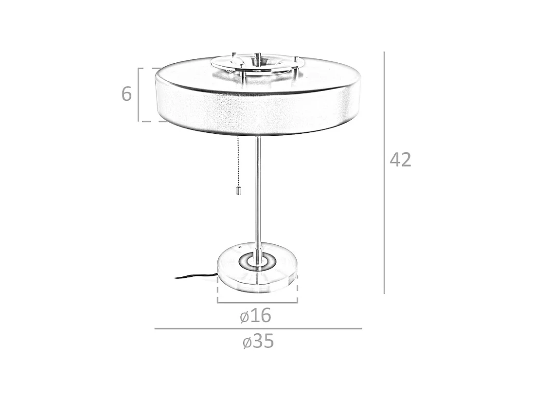 Lampe de bureau en aluminium doré et aluminium noir 8061 ANGEL CERDA