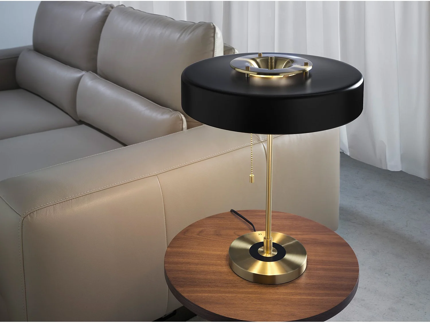 Lampe de bureau en aluminium doré et aluminium noir 8061 ANGEL CERDA