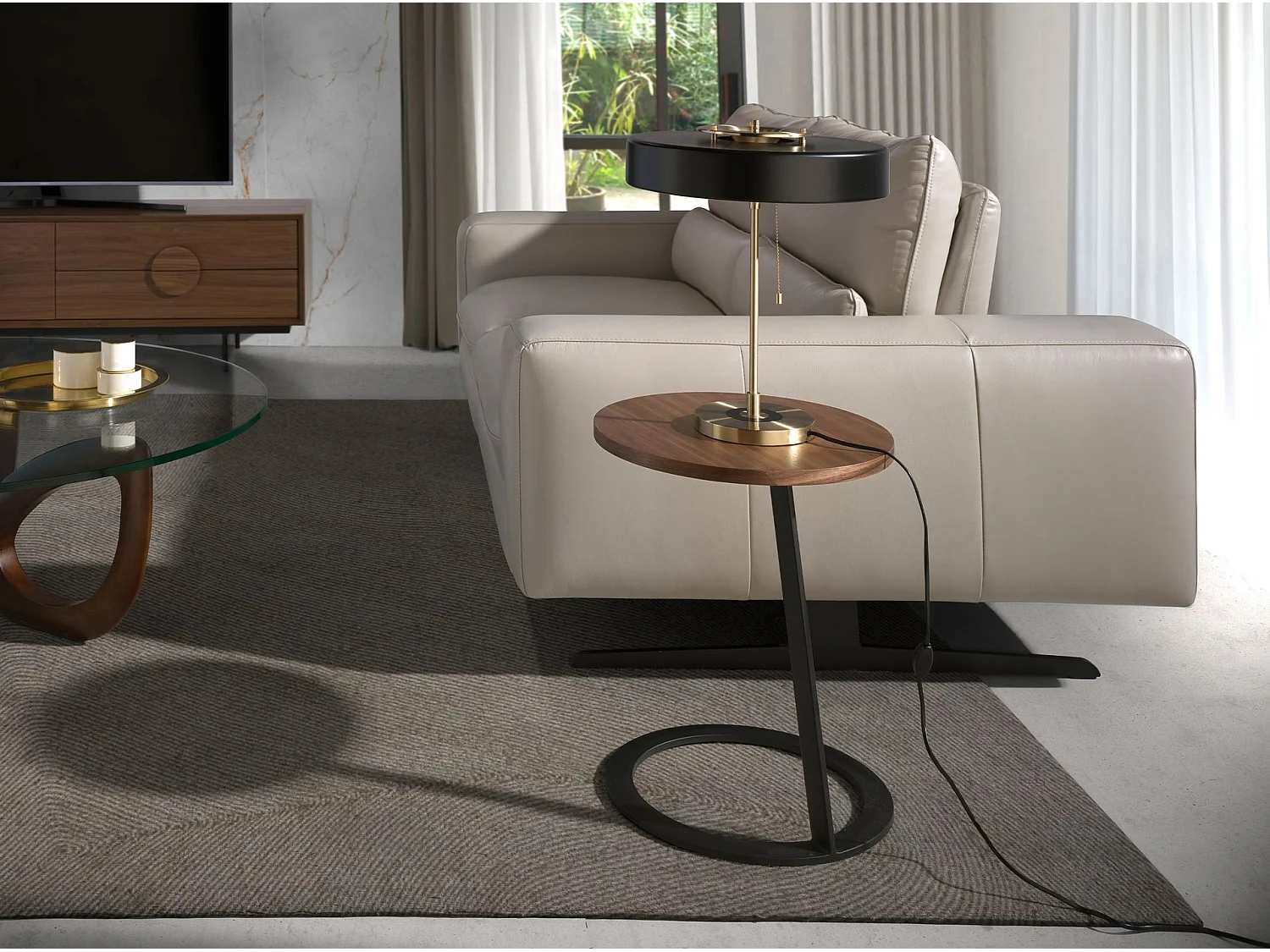 Lampe de bureau en aluminium doré et aluminium noir 8061 ANGEL CERDA