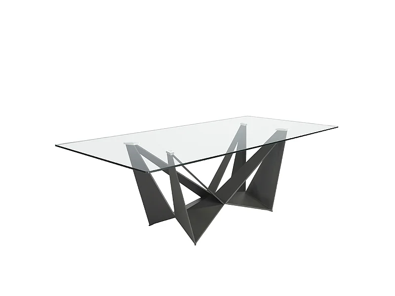Rechteckiger Glas-Esstisch  1128 ANGEL CERDA