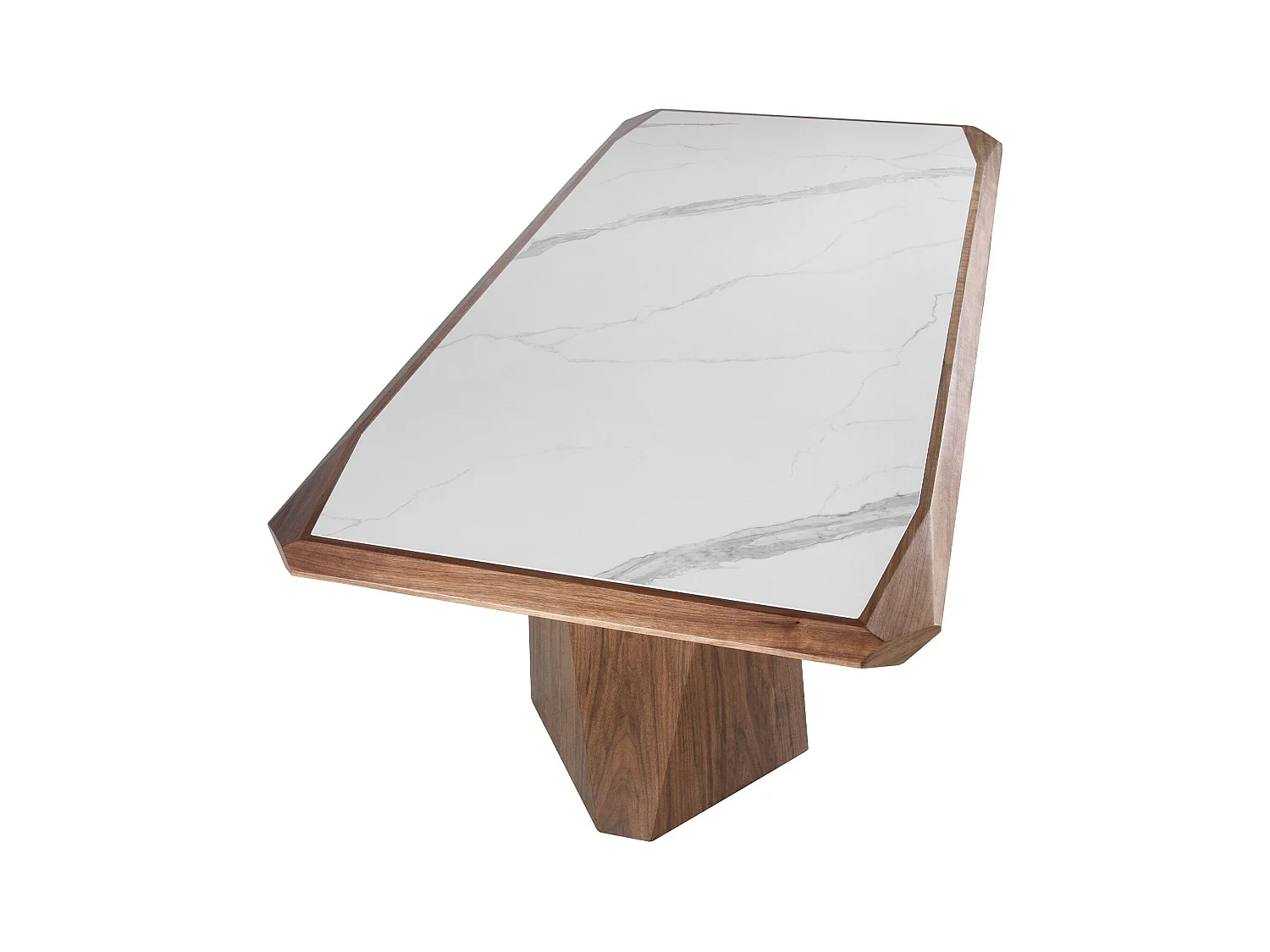 Esstisch aus Porzellan und Walnussholz  1106 ANGEL CERDA