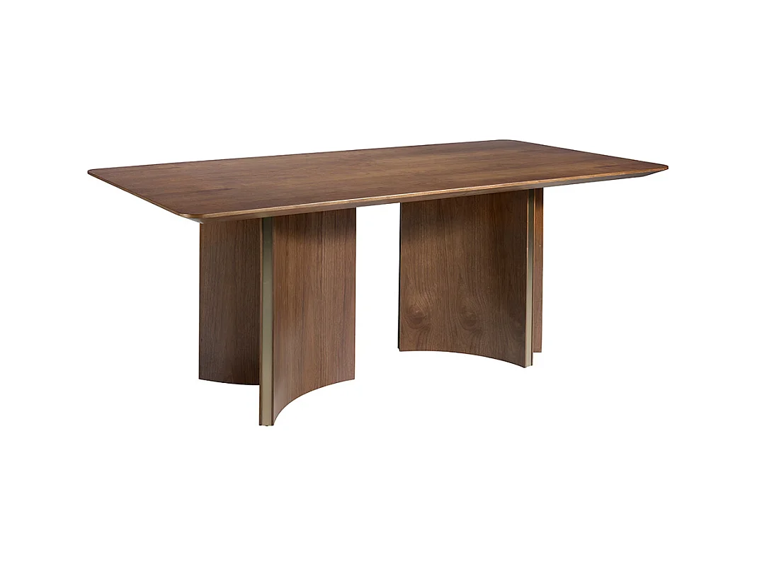 Tavolo da pranzo in noce e oro  1109 ANGEL CERDA