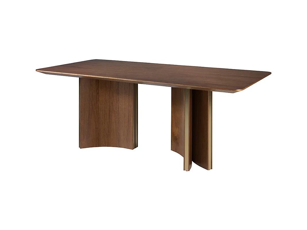 Tavolo da pranzo in noce e oro  1109 ANGEL CERDA