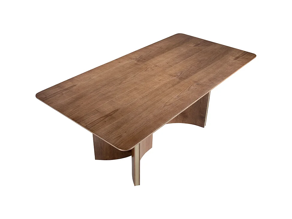 Tavolo da pranzo in noce e oro  1109 ANGEL CERDA