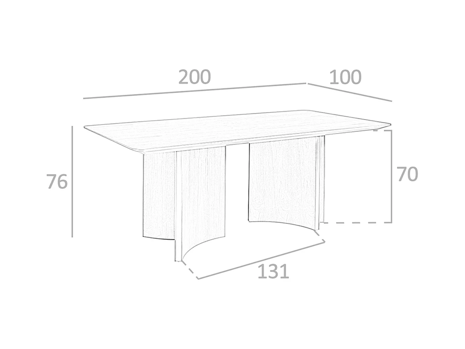 Tavolo da pranzo in noce e oro  1109 ANGEL CERDA