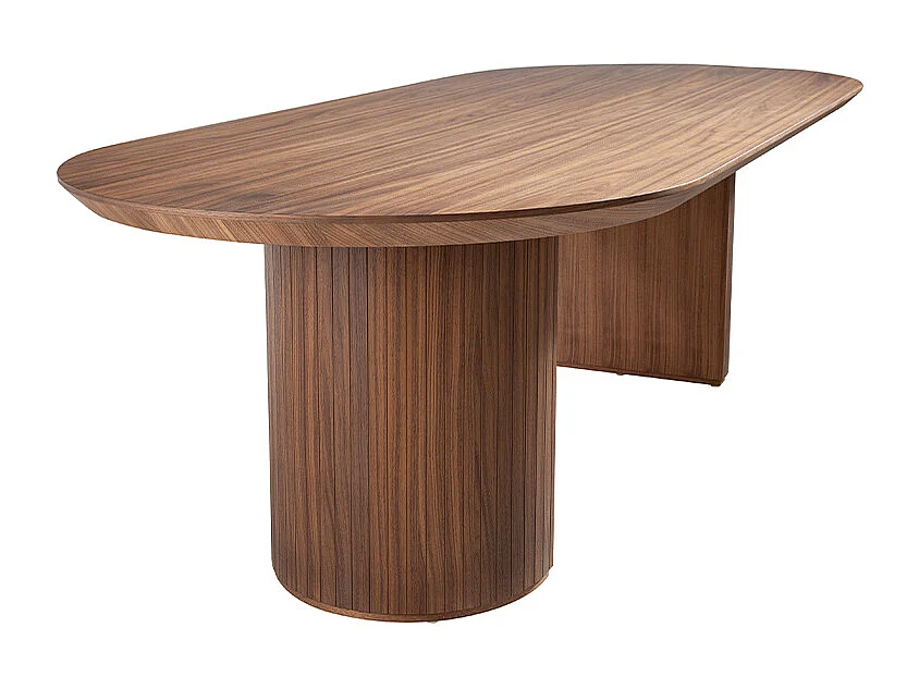 Esstisch ovale Halbspitze Walnuss 1104 ANGEL CERDA