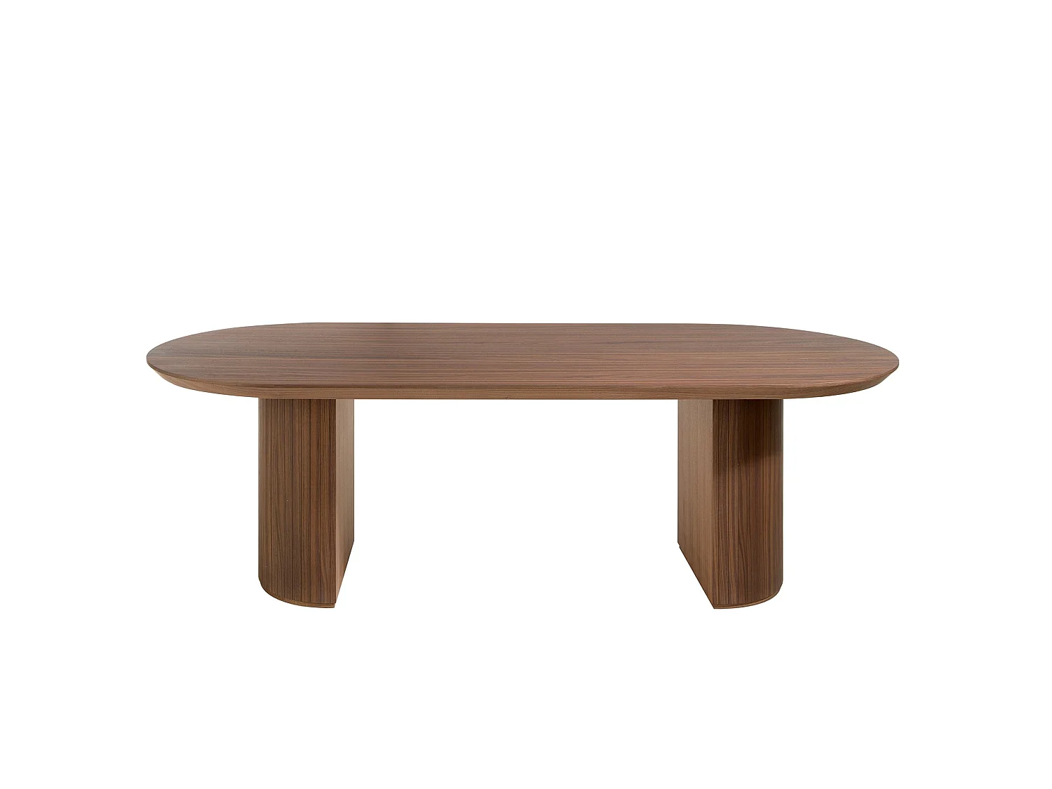 Table à manger demi-pointe ovale noyer 1104 ANGEL CERDA