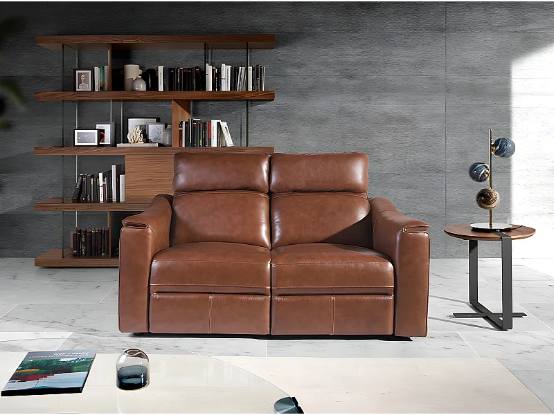 Sofá 2 plazas relax en piel  6165 ANGEL CERDA