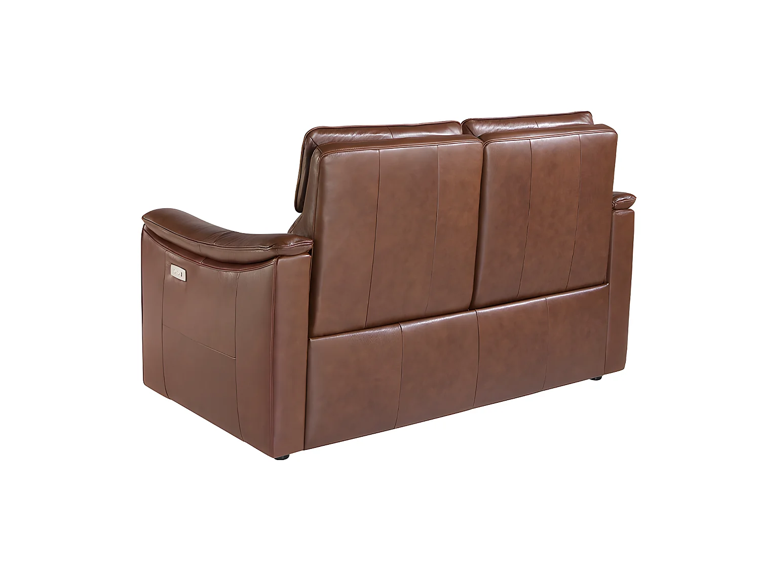 Divano 2 posti pelle marrone con relax   6165 ANGEL CERDA