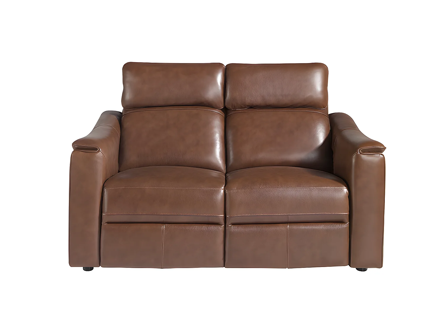 2-zits relaxbank in cognacbruin leer 6165 ANGEL CERDA