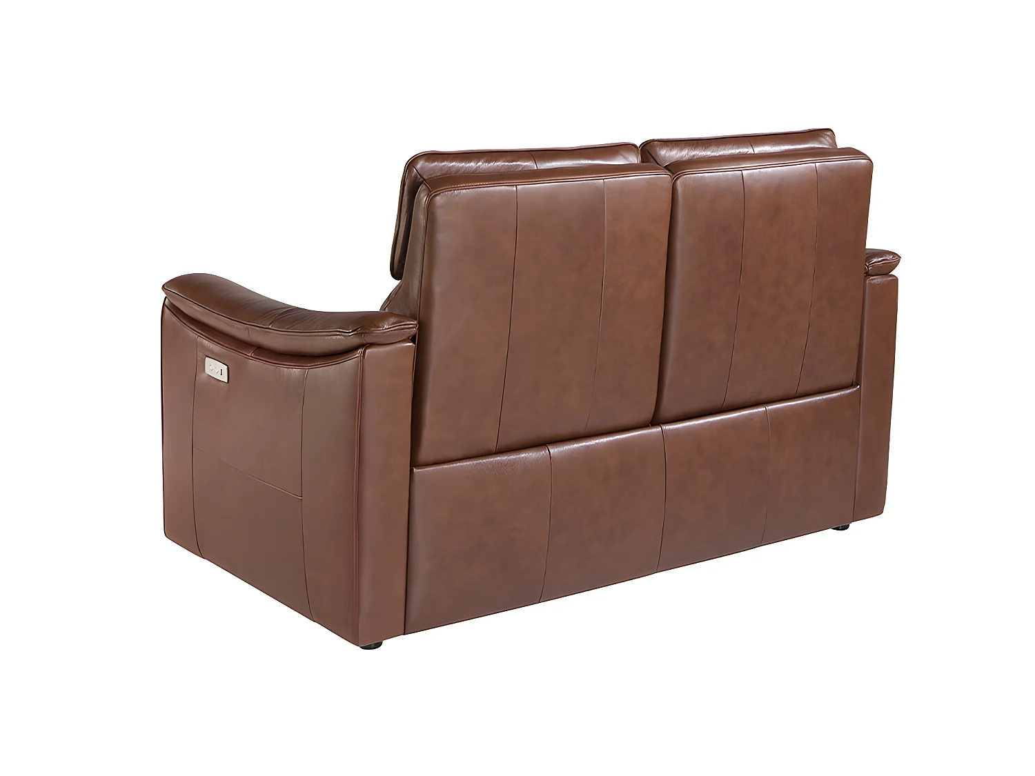 2-zits relaxbank in cognacbruin leer 6165 ANGEL CERDA