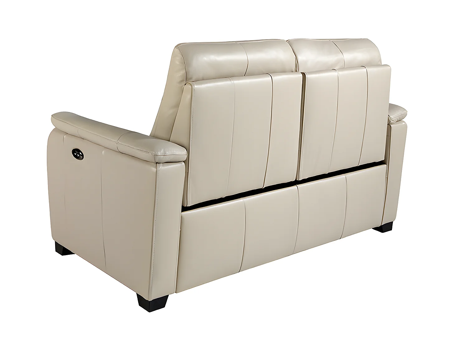 2-Sitzer-Sofa aus grauem Leder und Relax  6157 ANGEL CERDA