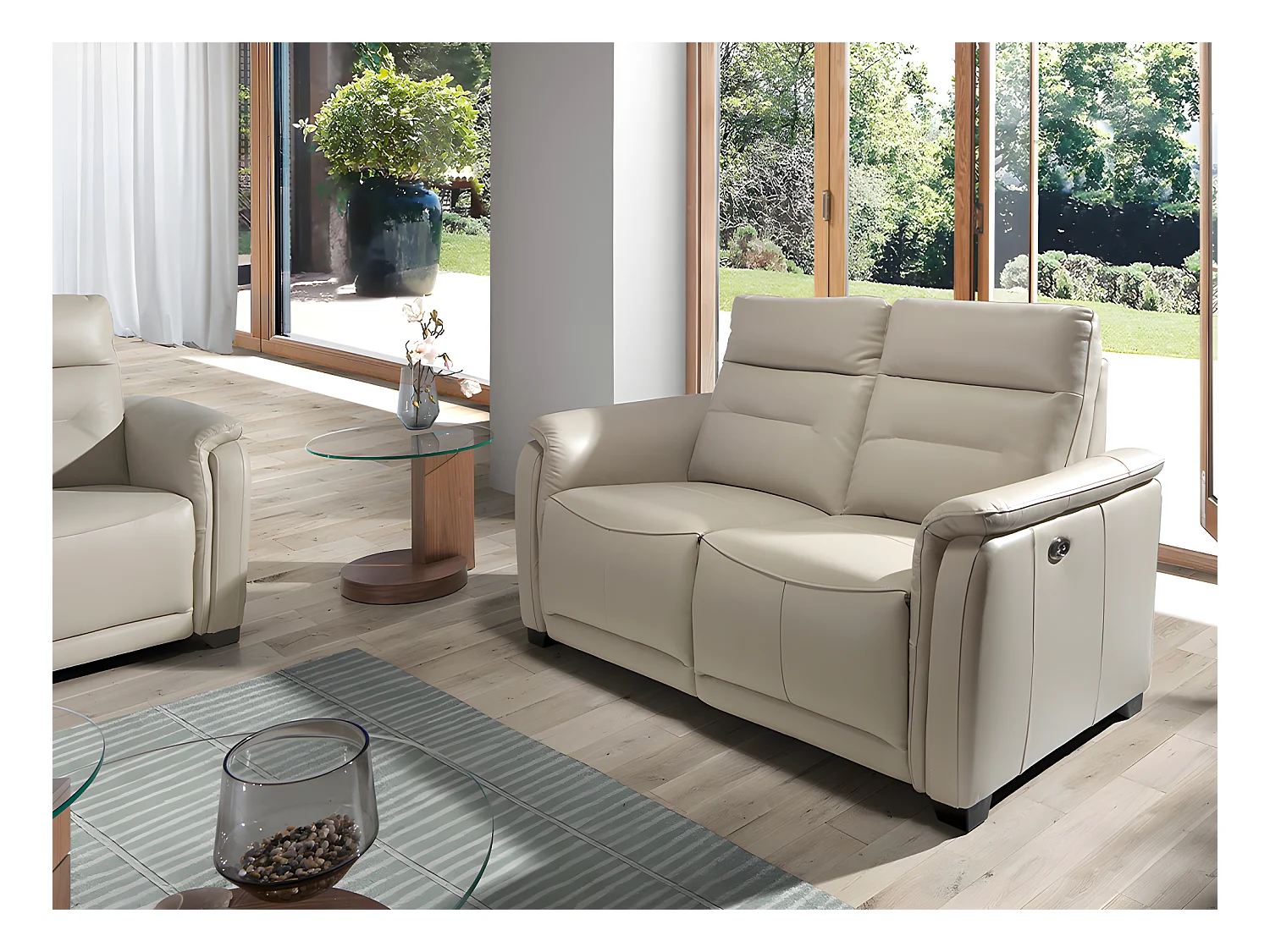 2 zits leren relaxbank 6157 ANGEL CERDA