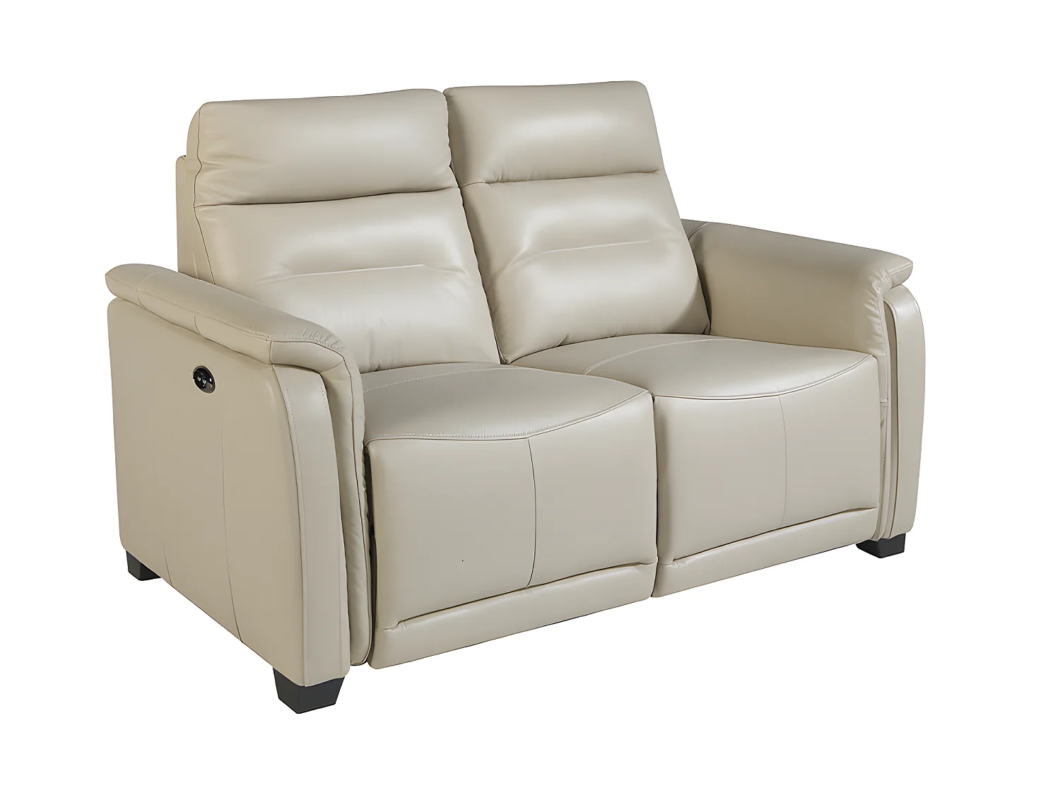 2-Sitzer-Sofa aus grauem Leder und Relax  6157 ANGEL CERDA