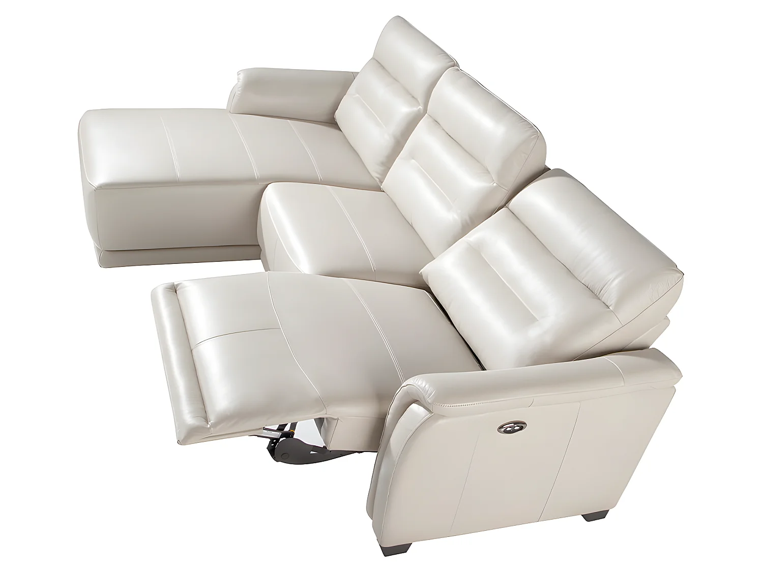 Sofa Chaiselongue (L) relax in leer 6155 ANGEL CERDA