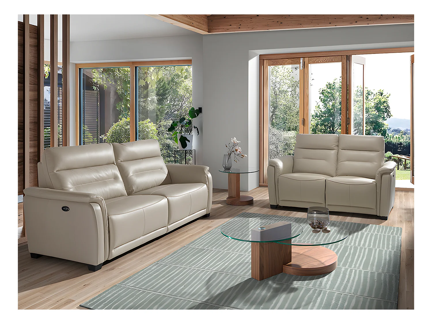 3 zits leren relaxbank 6158 ANGEL CERDA