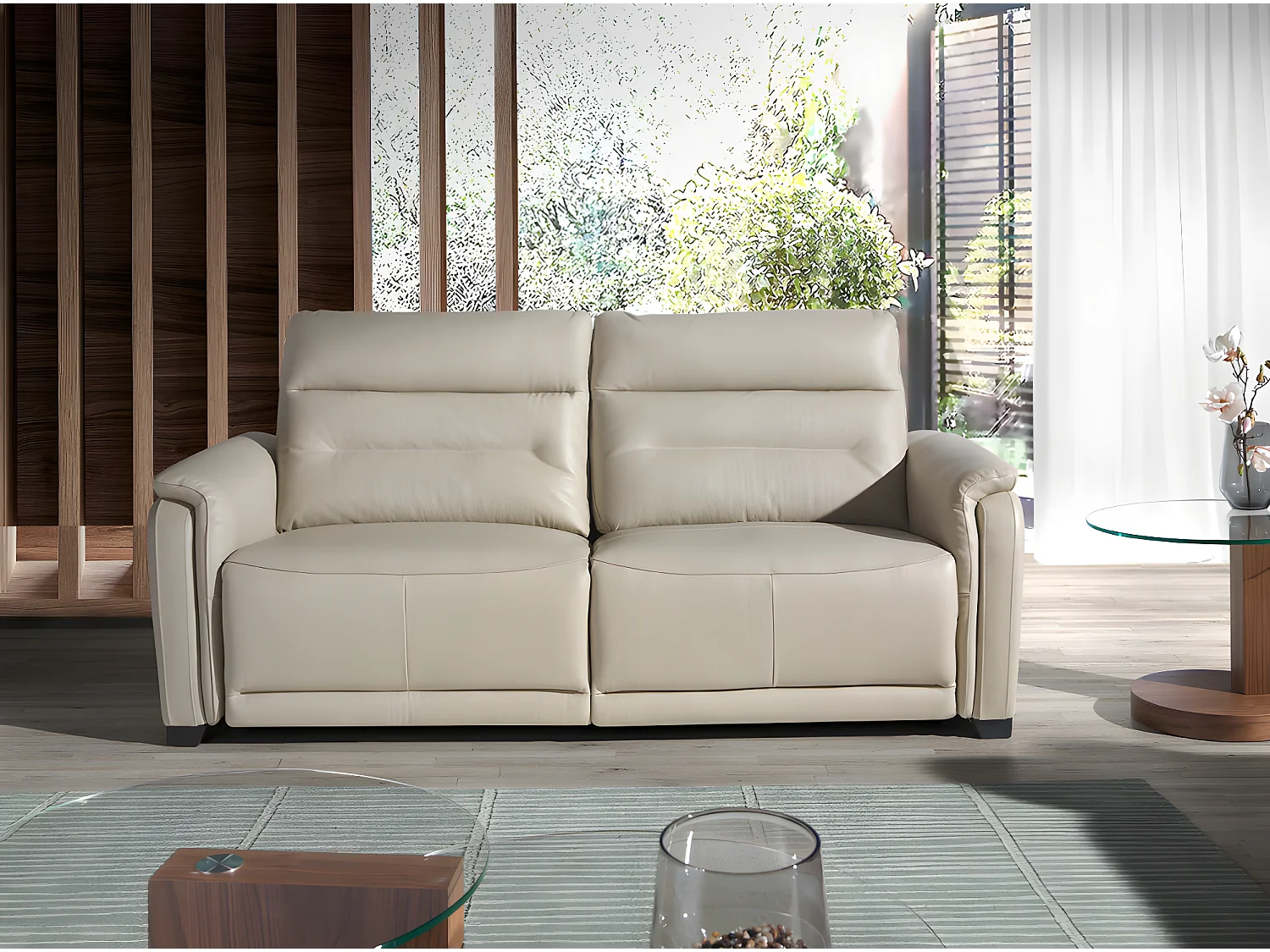 3 zits leren relaxbank 6158 ANGEL CERDA