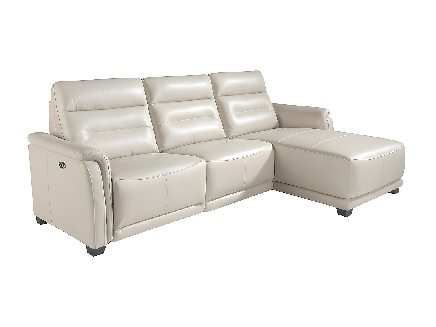 Chaise longue en cuir et mécanisme relax 6156 ANGEL CERDA