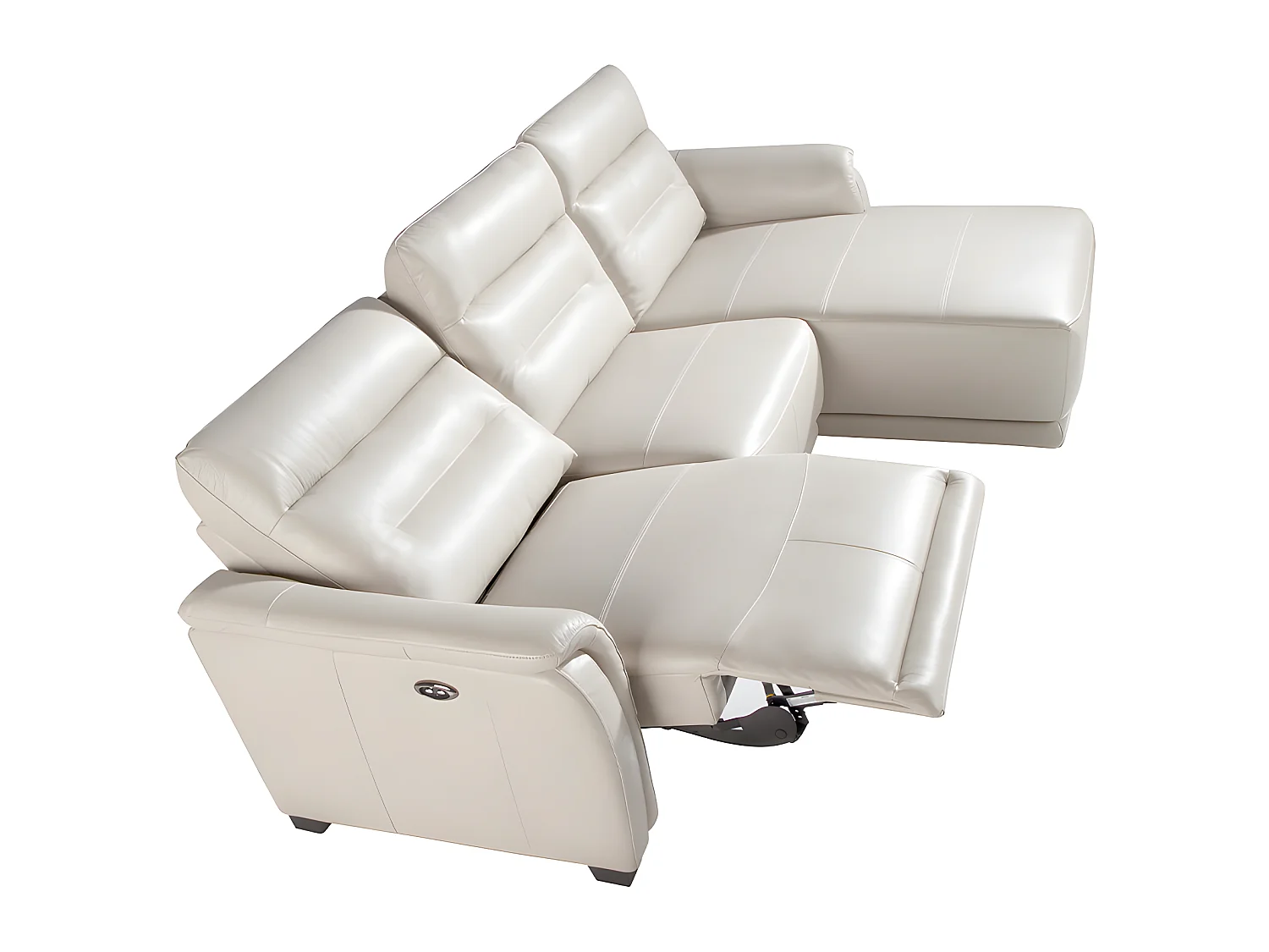 Chaise longue en cuir et mécanisme relax 6156 ANGEL CERDA