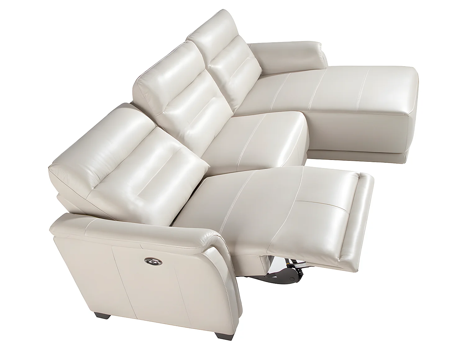 Chaise longue en cuir et mécanisme relax 6156 ANGEL CERDA