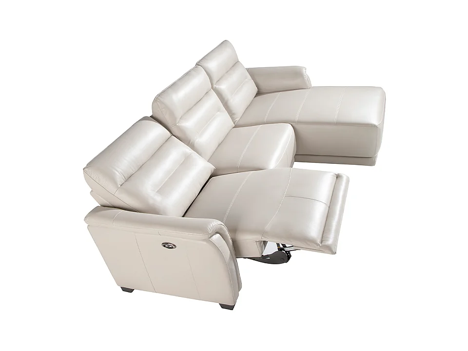 Chaise longue en cuir et mécanisme relax 6156 ANGEL CERDA