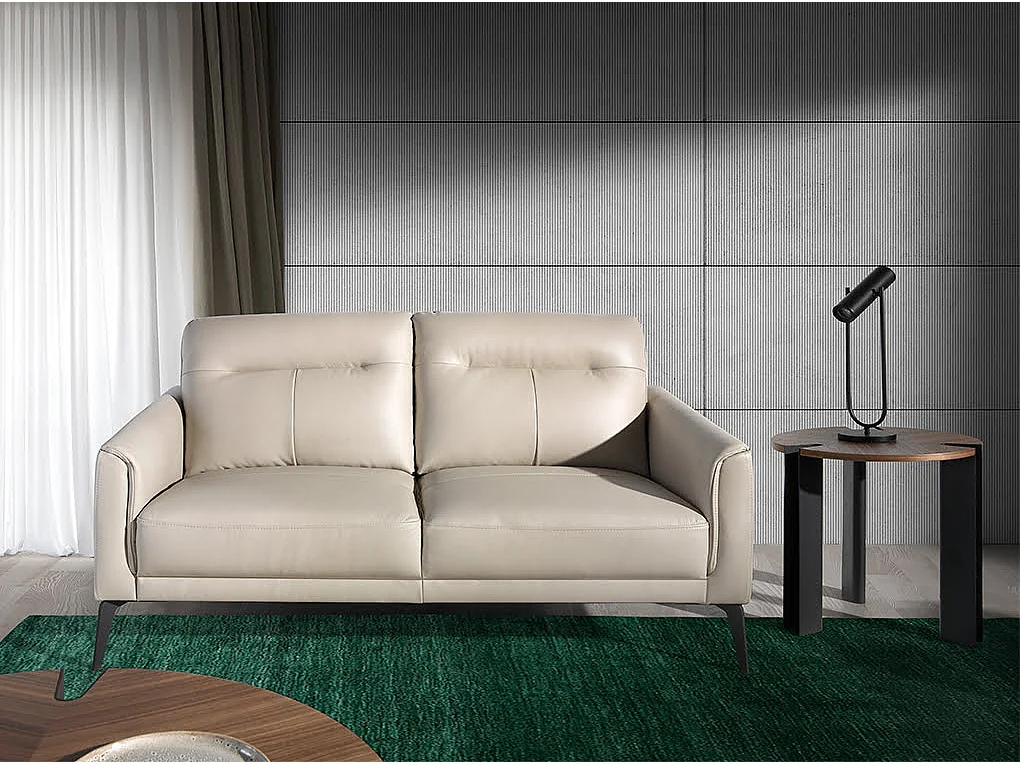 Ecktisch Walnuss und schwarzer Stahl  2117 ANGEL CERDA