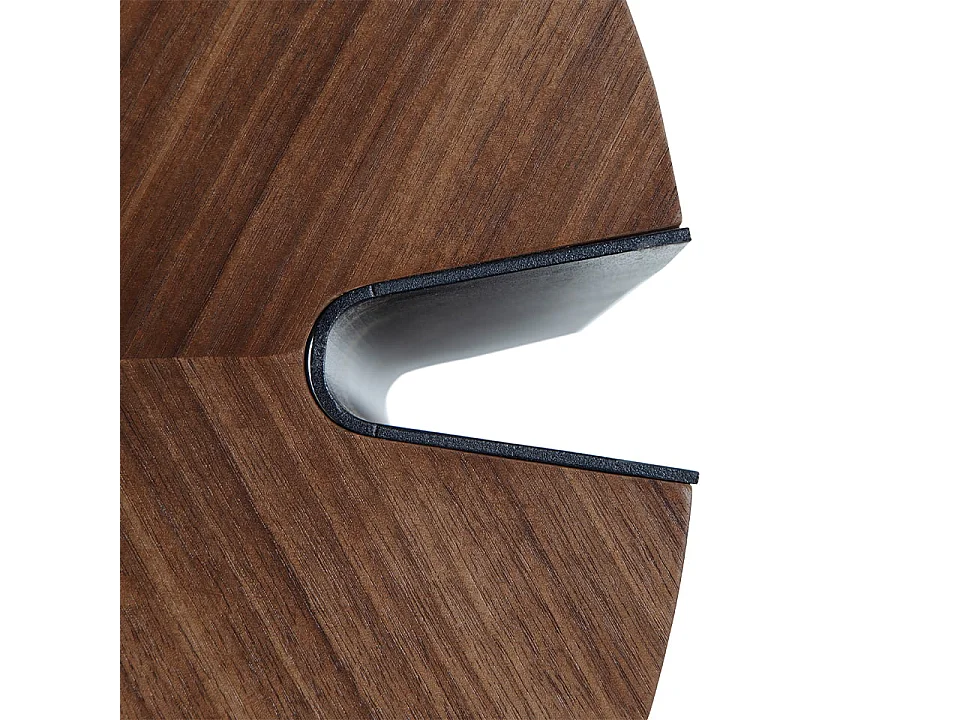 Ecktisch Walnuss und schwarzer Stahl  2117 ANGEL CERDA