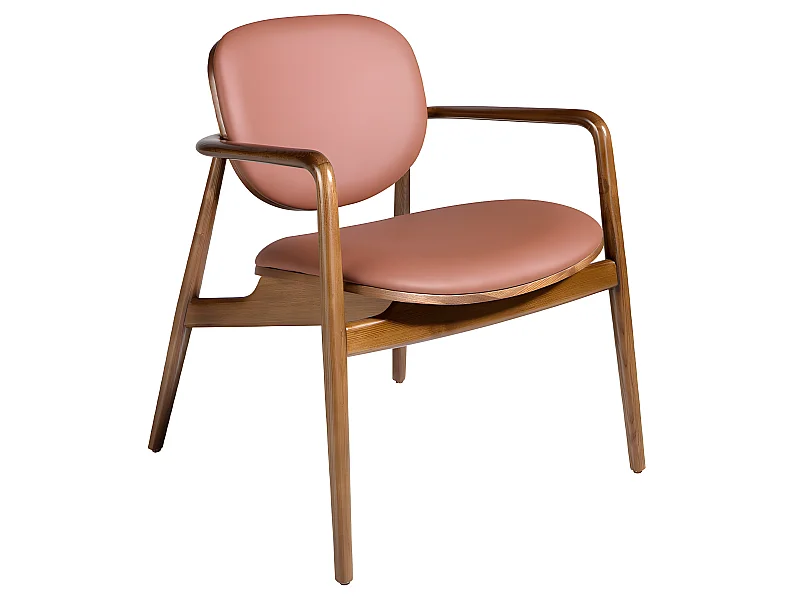 Sessel aus Kunstleder und Esche  4118 ANGEL CERDA