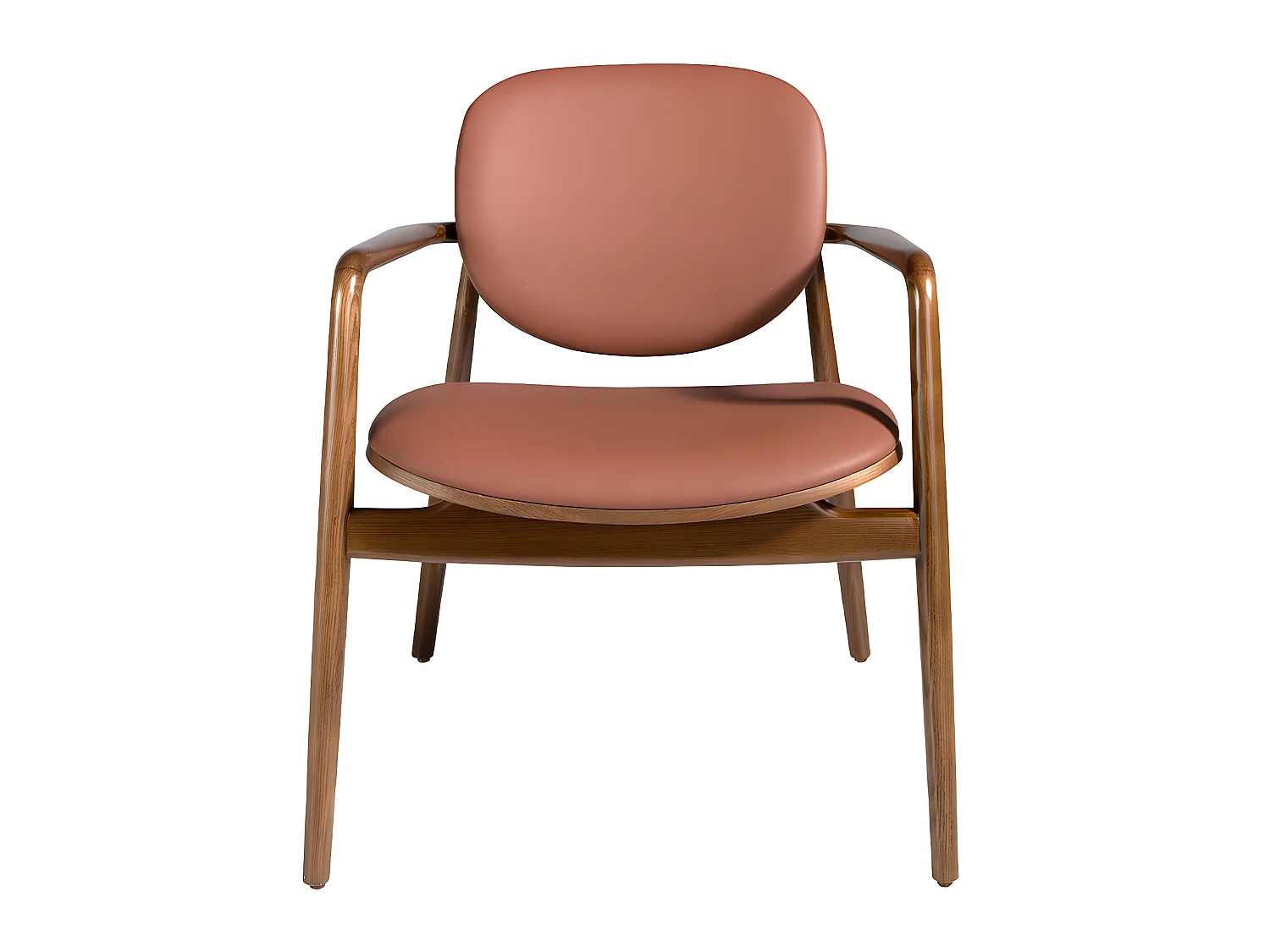 Sessel aus Kunstleder und Esche  4118 ANGEL CERDA