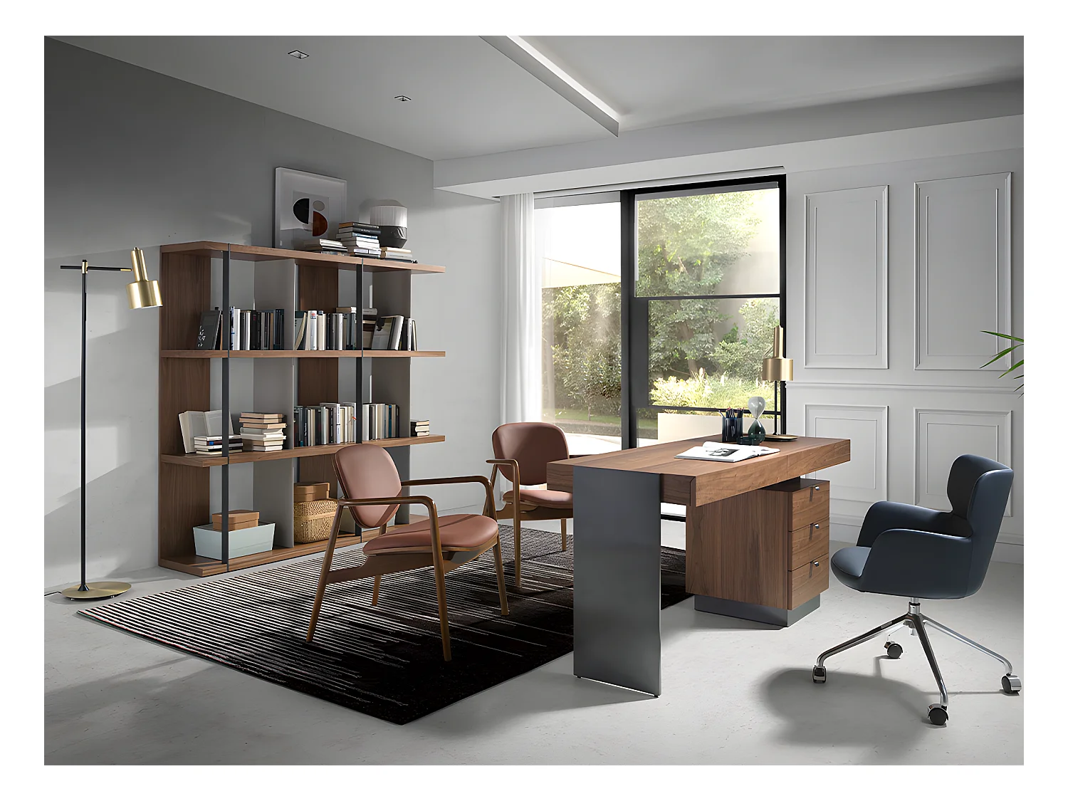 Sessel aus Kunstleder und Esche  4118 ANGEL CERDA