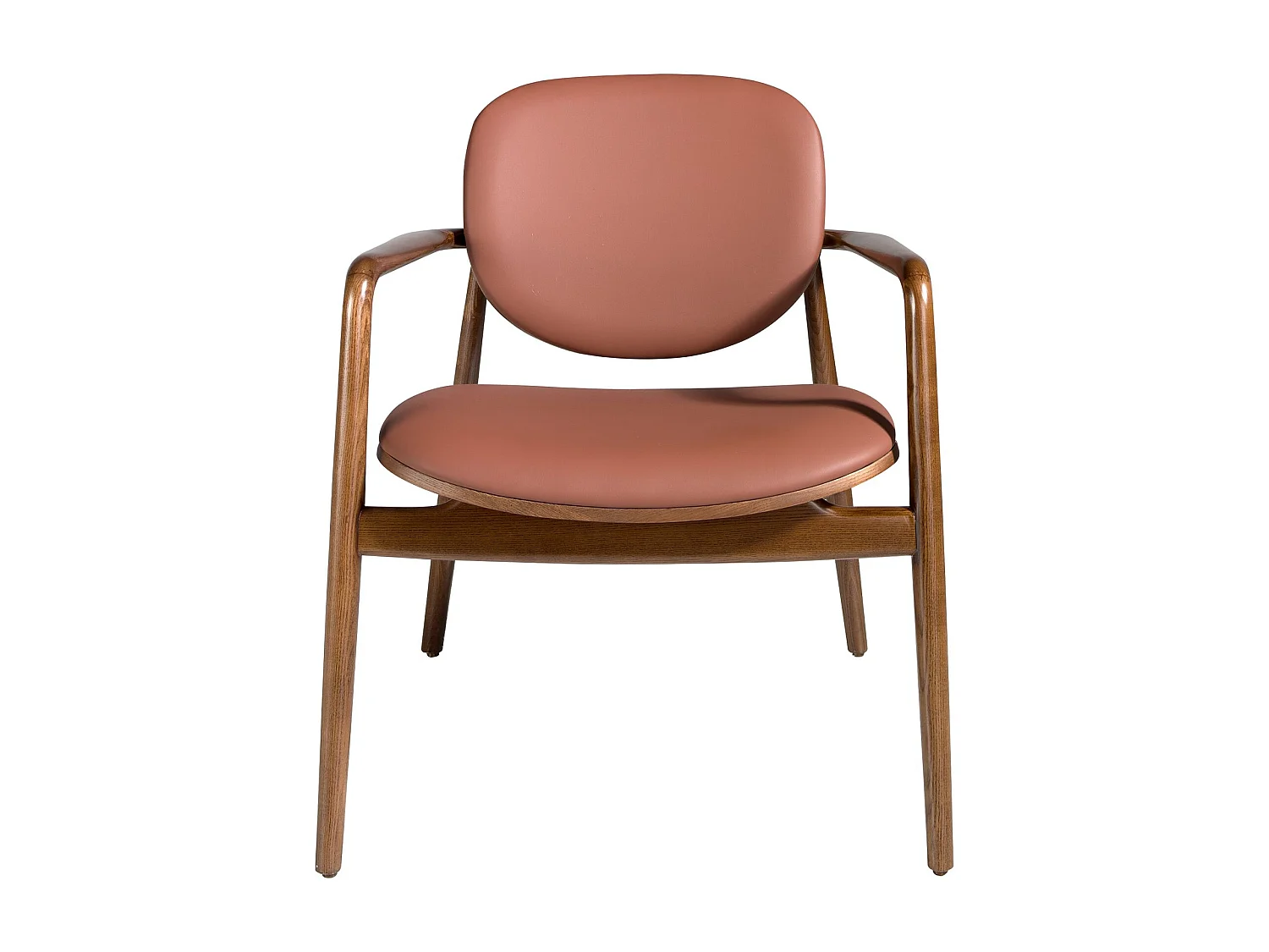 Sessel aus Kunstleder und Esche  4118 ANGEL CERDA