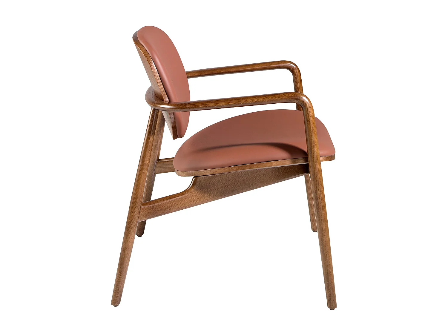 Sessel aus Kunstleder und Esche  4118 ANGEL CERDA