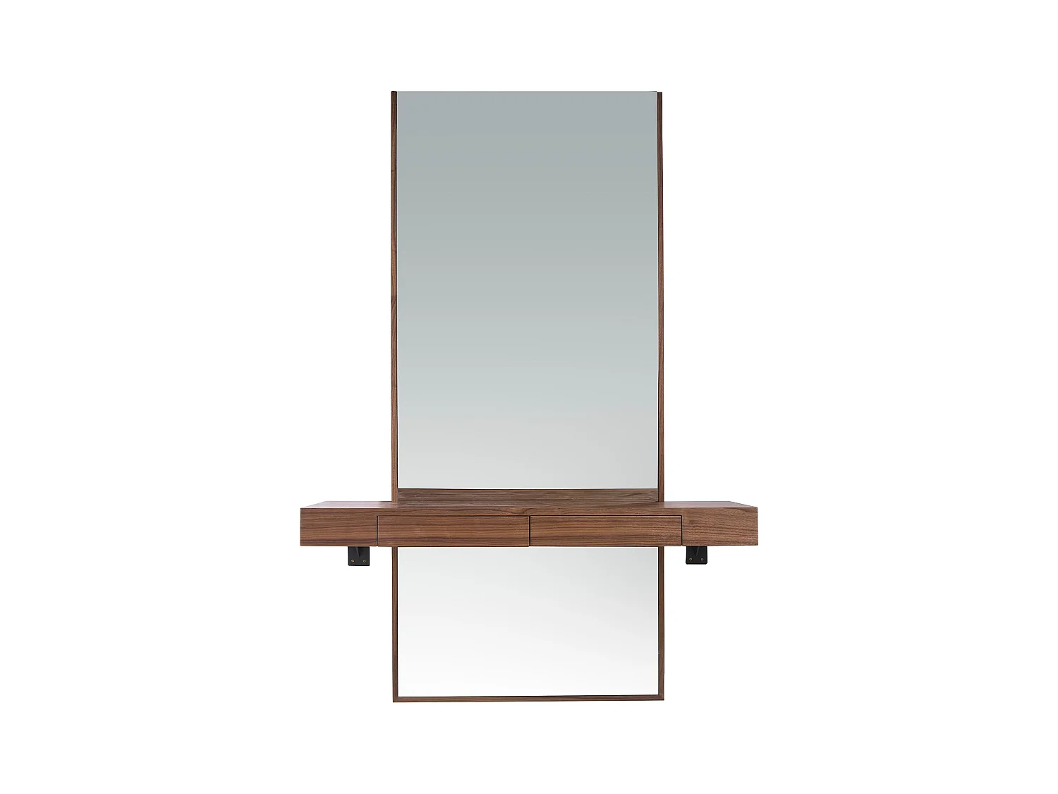 Wandspiegel Rechteckig Walnuss